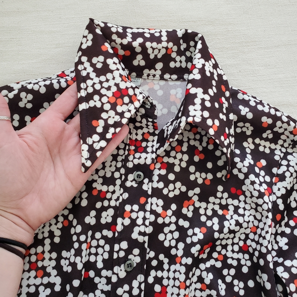 Vintage 70s mod pattern shirt